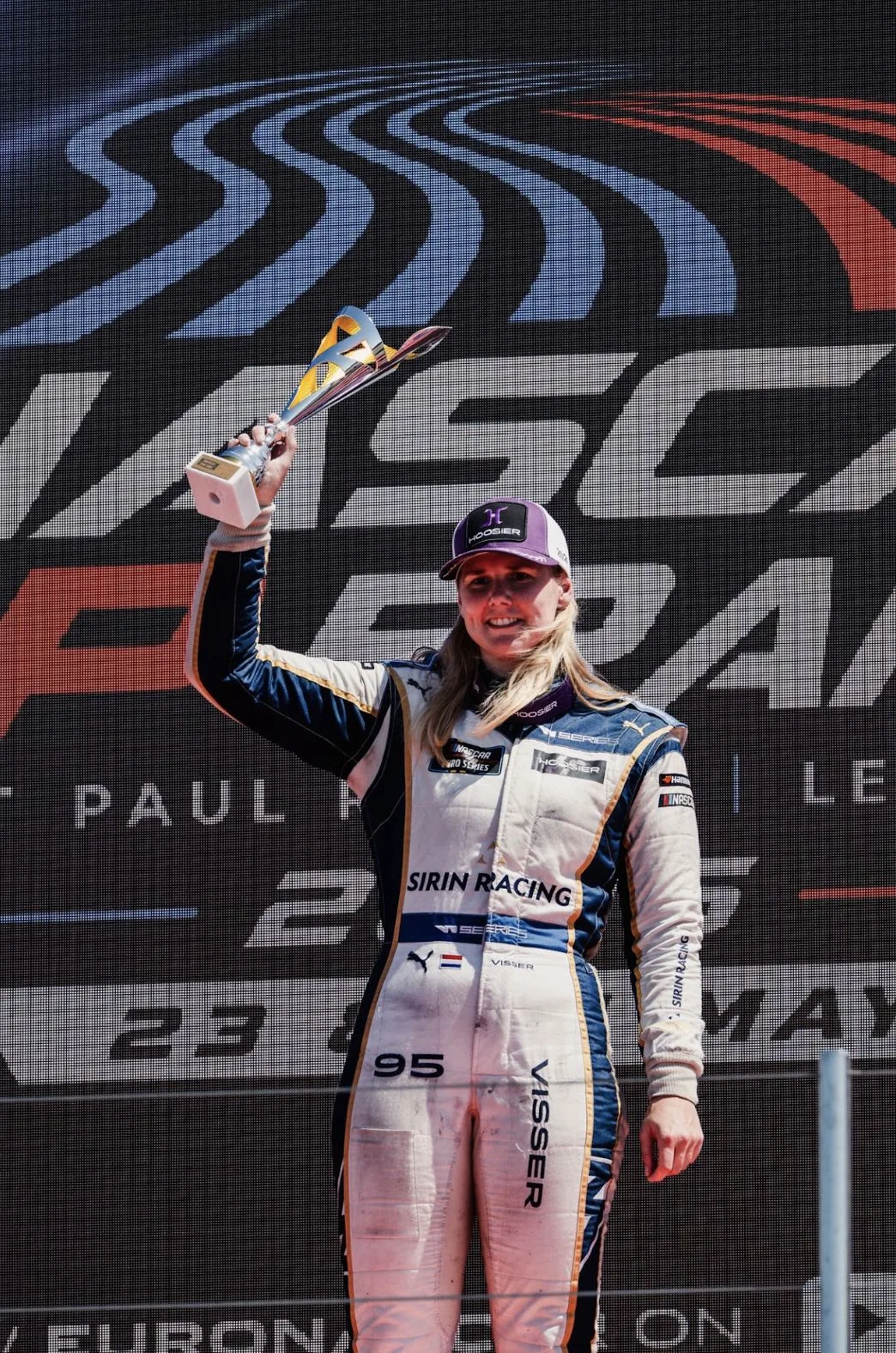 Beitske Visser in her racing suit