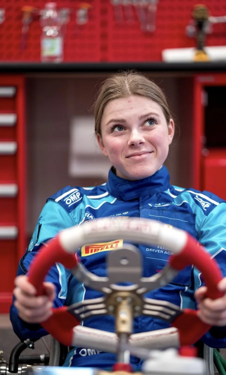 Eva Dorrestijn in her kart