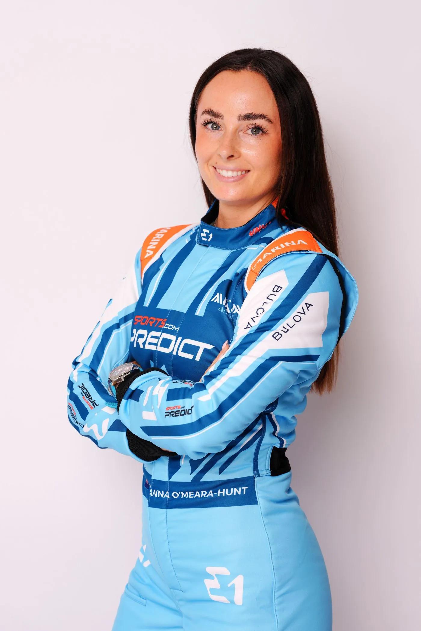Rianna O’Meara-Hunt in her racing suit